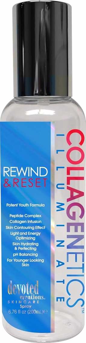 Devoted Creations Collagenetics Illuminate Rewind & Reset - Skin Contouring Hydrating and Energy Optimizing Spray