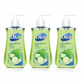 Dial Cucumber & Mint Hydrating Hand Soap 5.5 oz 162 ml "3-PACK"