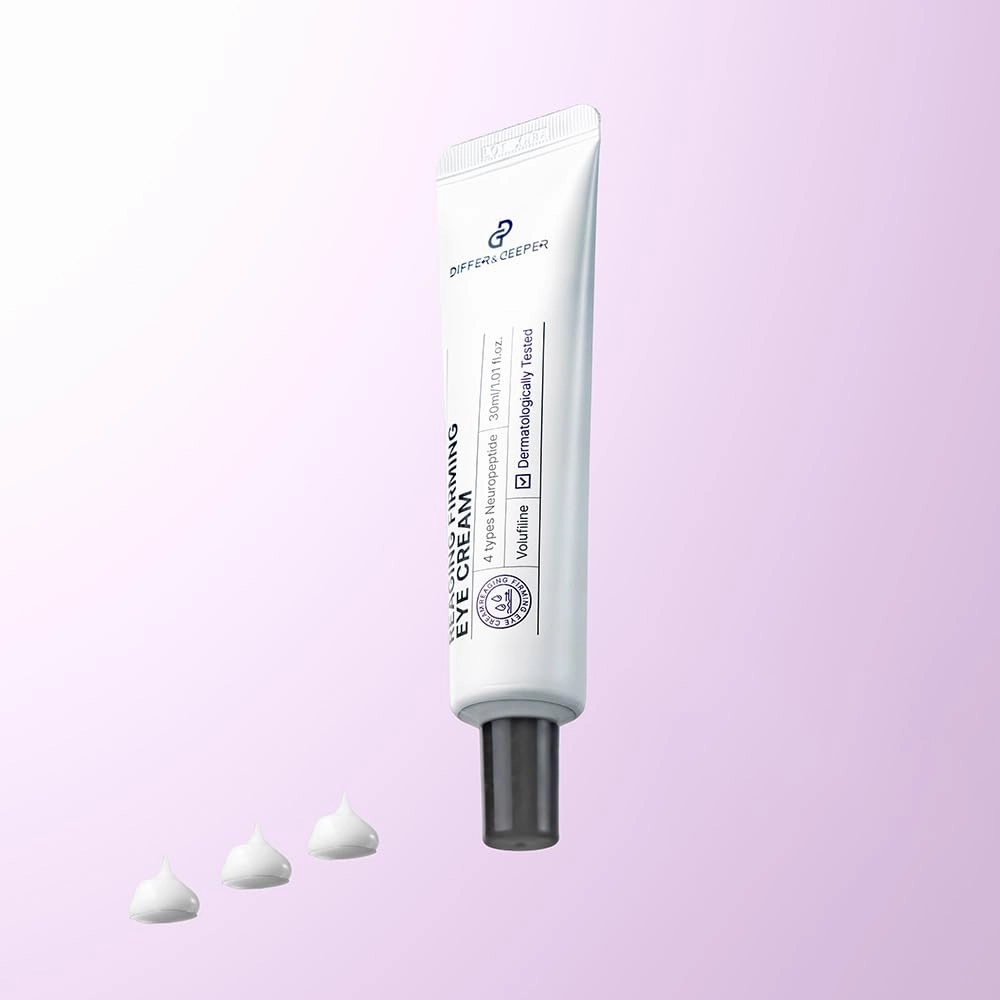 Differ & Deeper Reaging Firming Eye Cream – Lightweight Eye Treatment for Smoother, Hydrated Under Eyes | K-Beauty Skincare (30ml)