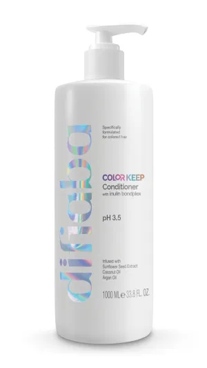 Difiaba - Color Keep Conditioner for Color-Treated Hair - Extends the Life of Any Color - Infused with Sunflower Seed Extract, Coconut, & Argan Oil - Reduces Frizz - Adds Shine (33.8)
