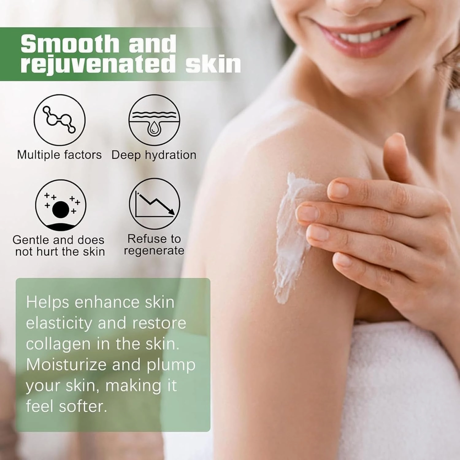 Divglow Luxurious Collagen Firming Cream,2024 Divglow Collagen Cream,Collagen Firming Lotion Body Moisturizer Lifts,Collagen Jelly Cream,Body Moisturizer Lifts,Firms,For All Skin Types (2PCS)