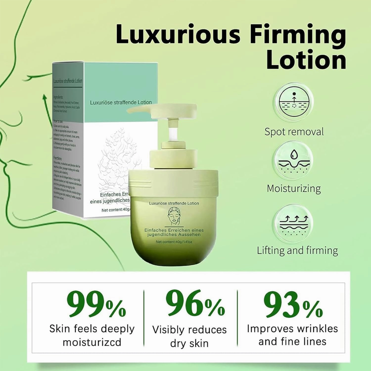 Divglow Luxurious Collagen Firming Cream,2024 Divglow Collagen Cream,Collagen Firming Lotion Body Moisturizer Lifts,Collagen Jelly Cream,Body Moisturizer Lifts,Firms,For All Skin Types (2PCS)