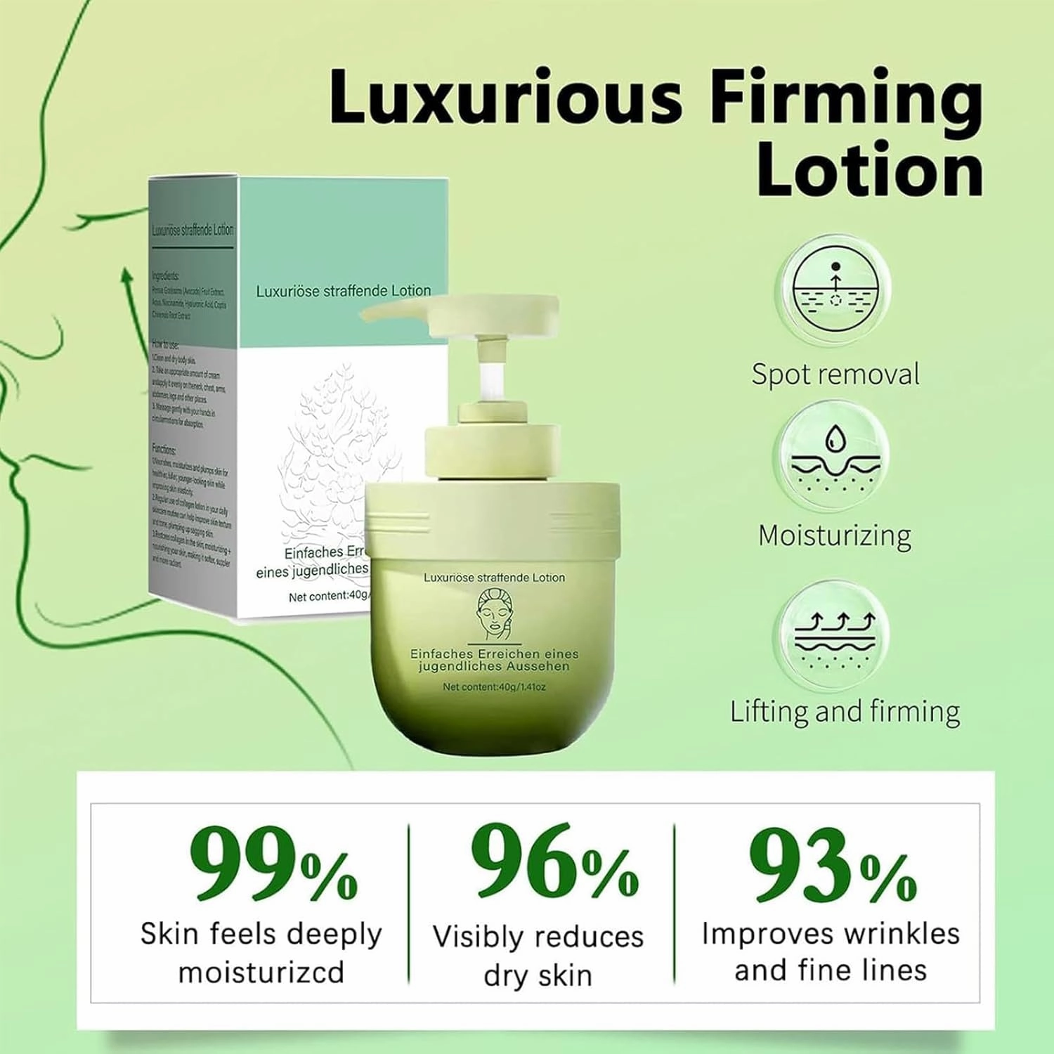 Divglow Luxurious Collagen Firming Cream,2024 Divglow Collagen Cream,Collagen Firming Lotion Body Moisturizer Lifts,Collagen Jelly Cream,Body Moisturizer Lifts,Firms,For All Skin Types (3PCS)