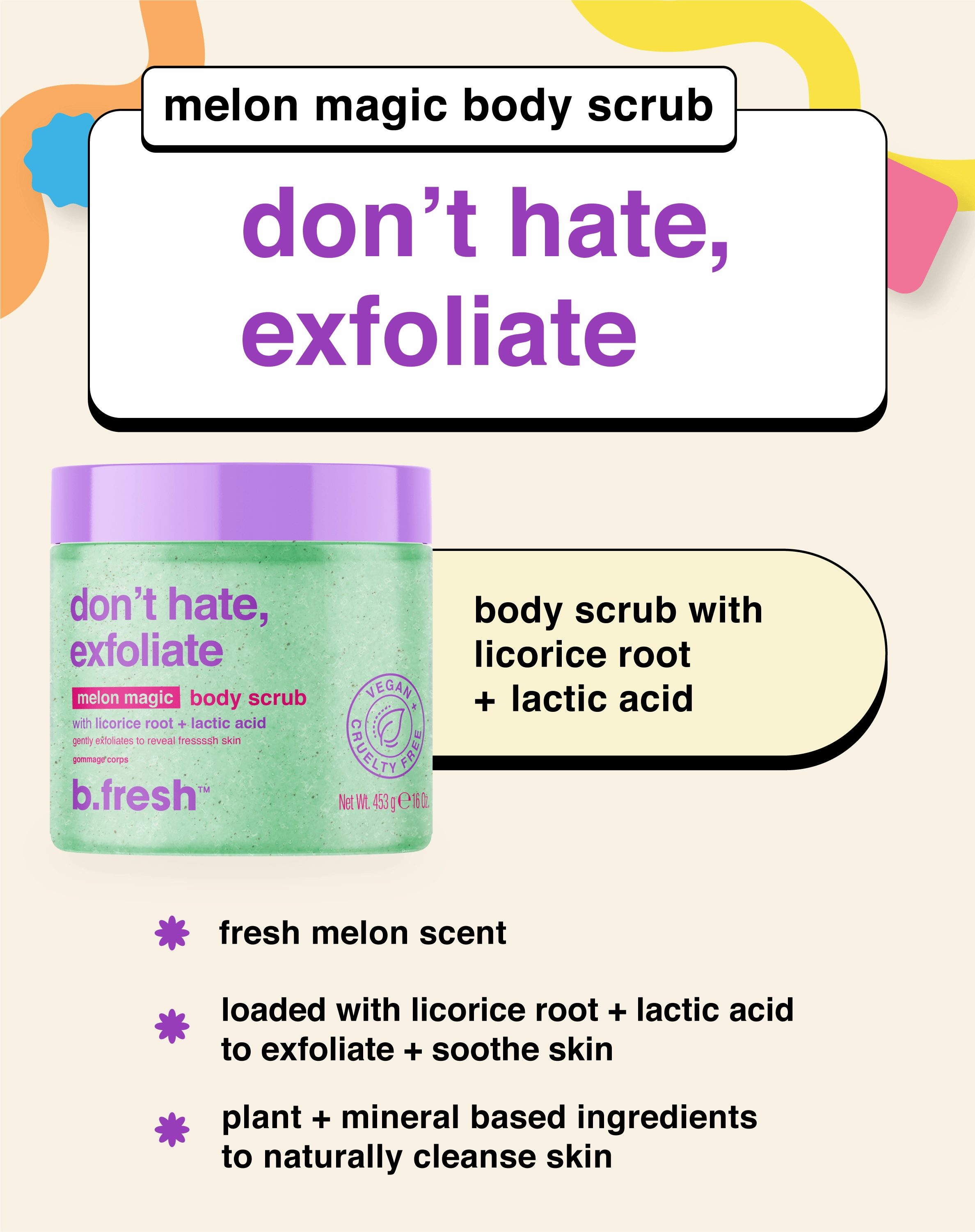 don't hate, exfoliate body scrub