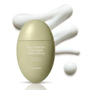 Donginbi LAB 1899 Red Ginseng Collagen Hand Cream - Firming & Glowing Moisturizer for Dry Hands, Korean Ginseng Skin Care Gifts for Women, Vegan Hand Lotion Travel Size, 1.69 floz