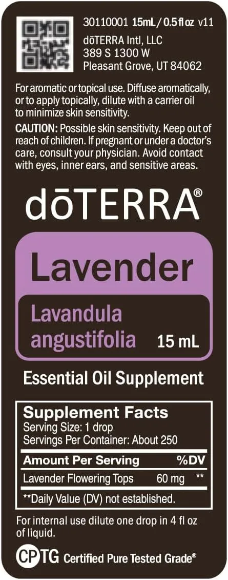doTERRA Lavender Essential Oil - 15 ml (Lavender)