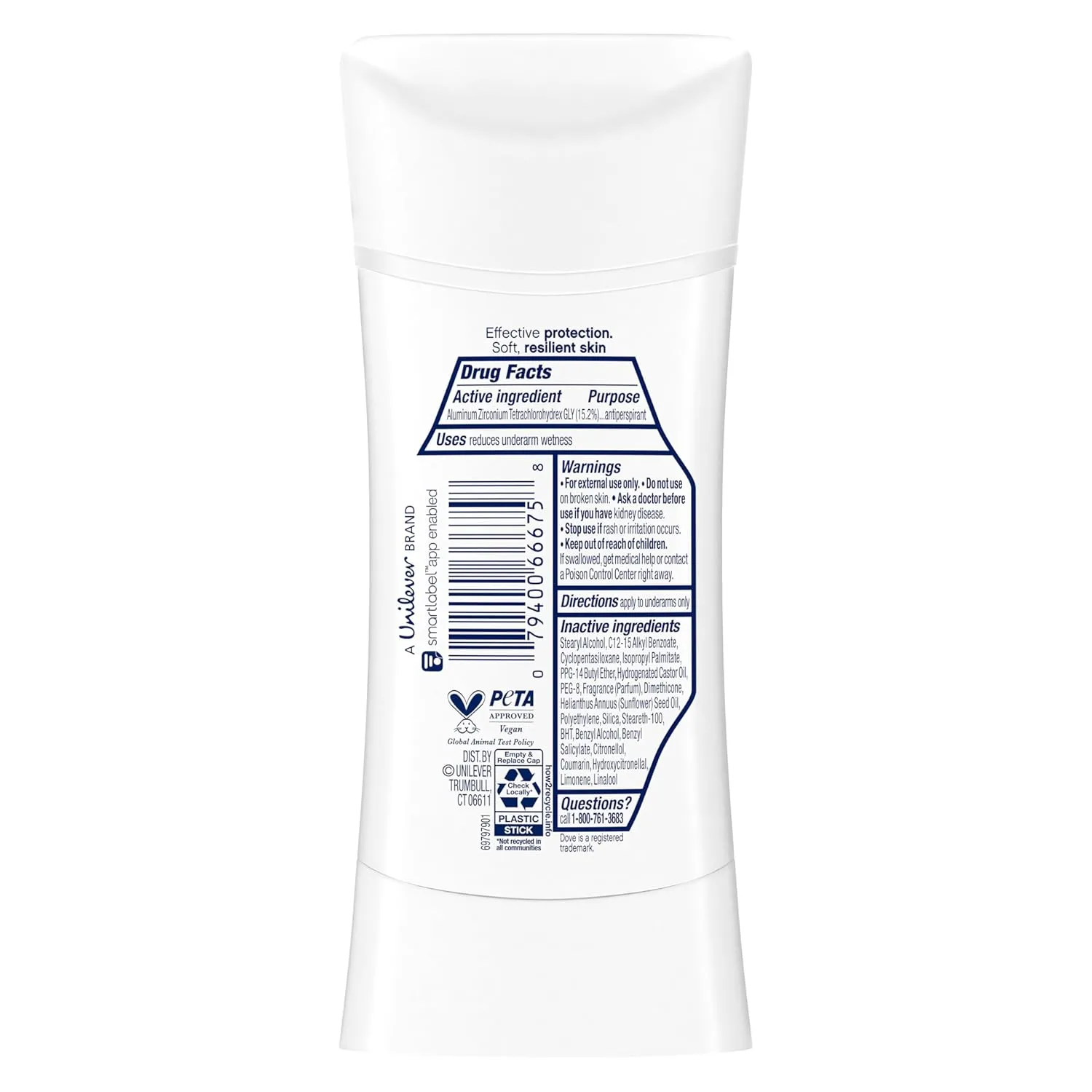 Dove Advanced Care Antiperspirant Deodorant Stick Lavender Fresh 4 ct for helping your skin barrier repair72 hr odor control and sweat protection for soft underarms with boosted ceramide levels 2.6 oz