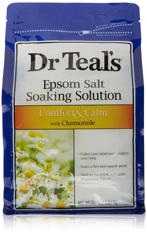 Dr Teal's Epsom Salt Soaking Solution, Chamomile, 48 Oz