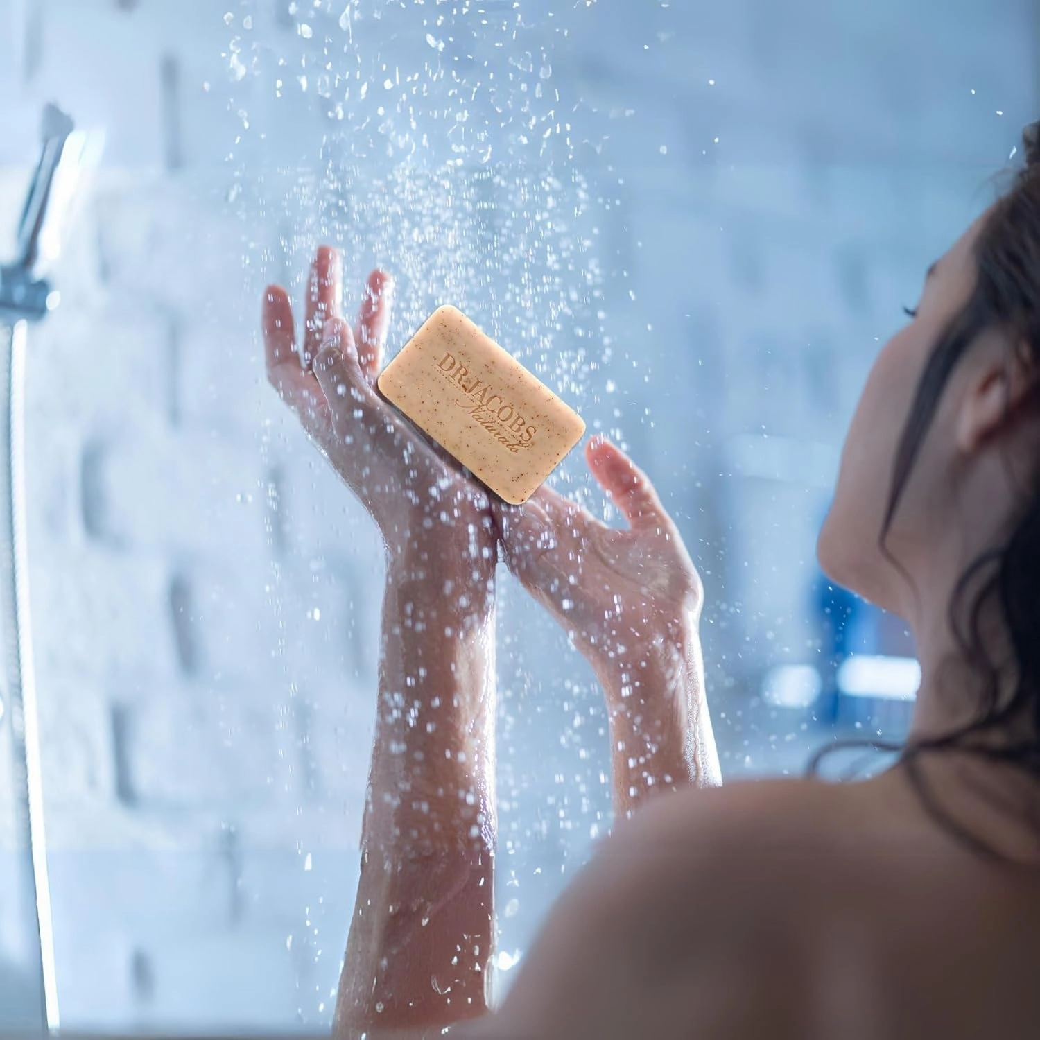 Dr Jacobs Naturals, Triple Milled Loofah Exfoliating Castile Bar Soap (Pack of 2) - Free of Parabens, Sulfates, Synthetics, Gltuen and GMO (Lucy Rose)