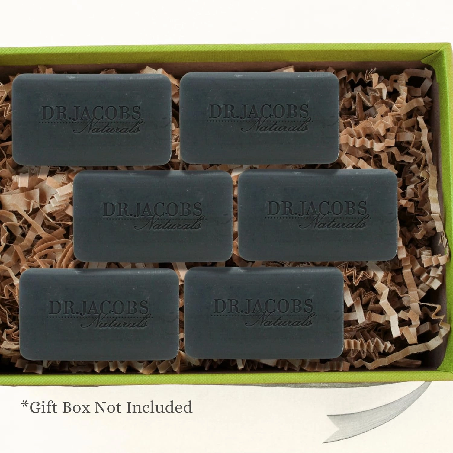 Dr Jacobs Naturals, Triple Milled Loofah Exfoliating Castile Bar Soap (Pack of 6) - Free of Parabens, Sulfates, Synthetics, Gltuen and GMO (Muddy Charcoal)