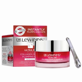 Dr Lewinn's Ultra R4 Collagen Surge Plumping Gel - Collagen Face Cream Pearls, Hyaluronic Acid, Neodermyl Facial Skin Care Products, Skin Firming & Tightening Lotion, Day/Night Moisturizer for Face
