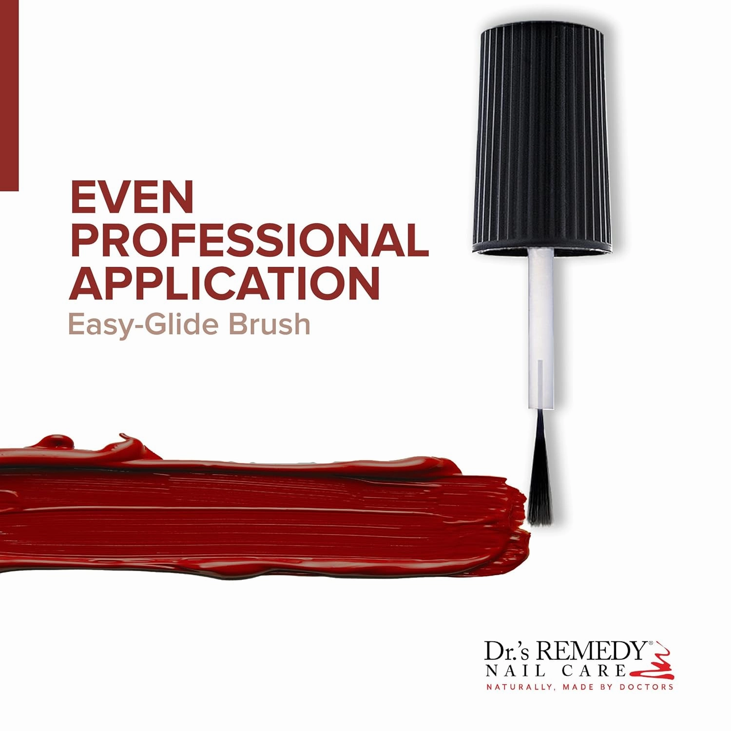 Dr’s Remedy Enriched Nail Polish: Non Toxic, All Natural, and Organic - Doctor Formulated: Strengthens, Restores, Heals, and Protects '24-Free' - CLARITY Coral Red