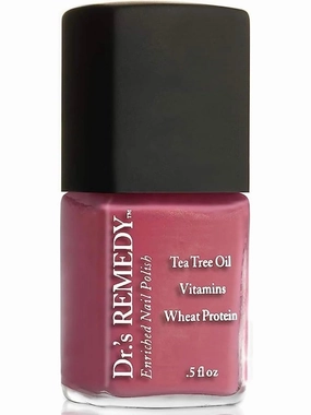 Dr’s Remedy Enriched Nail Polish: Non Toxic, All Natural, and Organic - Doctor Formulated: Strengthens, Restores, Heals, and Protects '24-Free' - RELAXING Rose