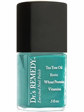 Dr’s Remedy Nail Polish, All Natural Enriched Nail Strengthener Non Toxic and Organic - JUBILANT Jade