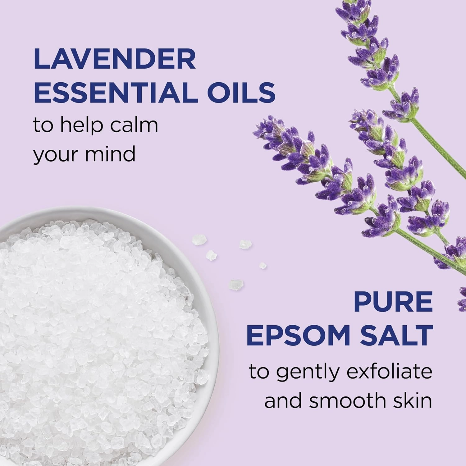 Dr Teal's Pure Epsom Salt Body Scrub, Soothe & Sleep with Lavender Essential Oils, 16 oz (Pack of 3)