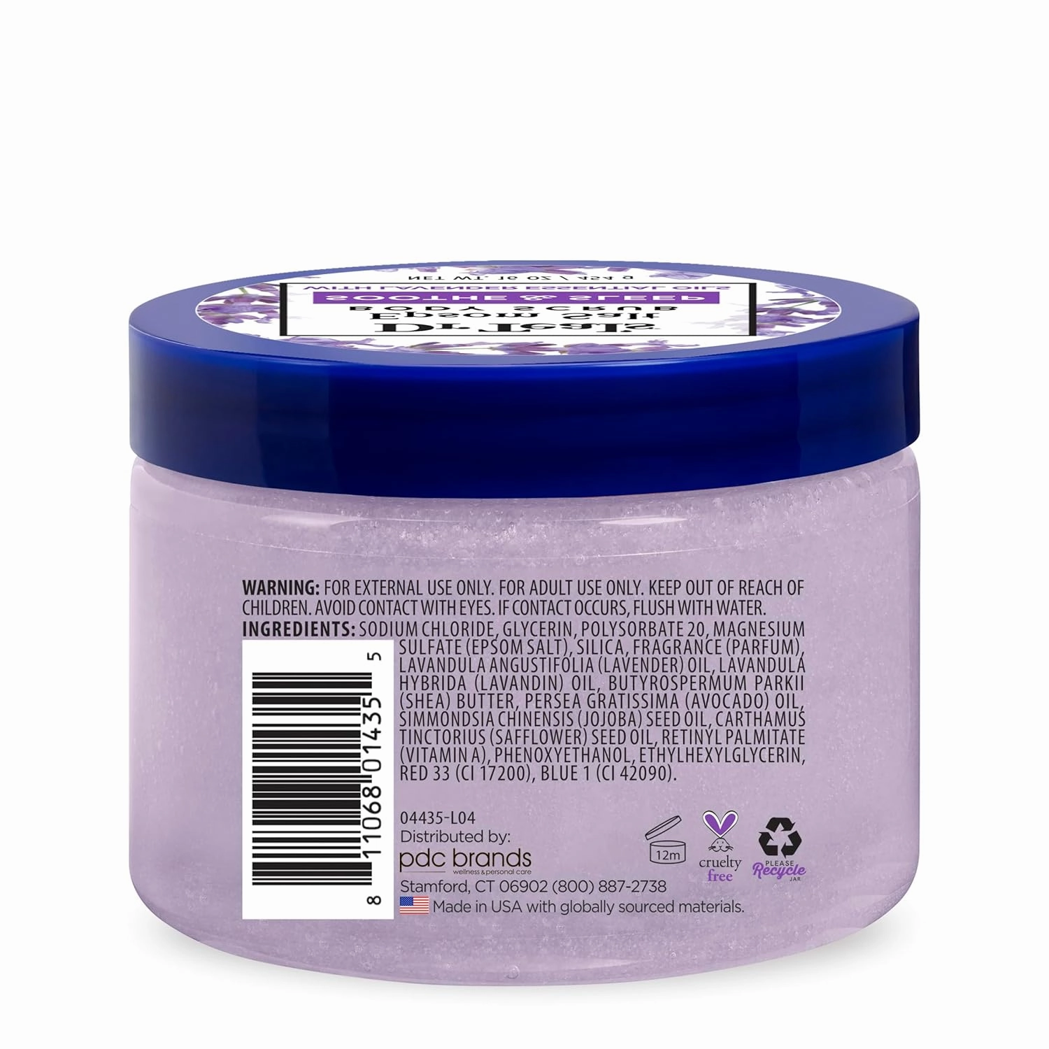 Dr Teal's Pure Epsom Salt Body Scrub, Soothe & Sleep with Lavender Essential Oils, 16 oz (Pack of 3)