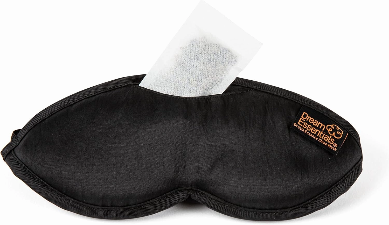 Dream Essentials Dream Essence Aromatherapy Sleep Mask, Handmade in The USA, Comes with Removable Organic French Lavender Sachet (Midnight Black)
