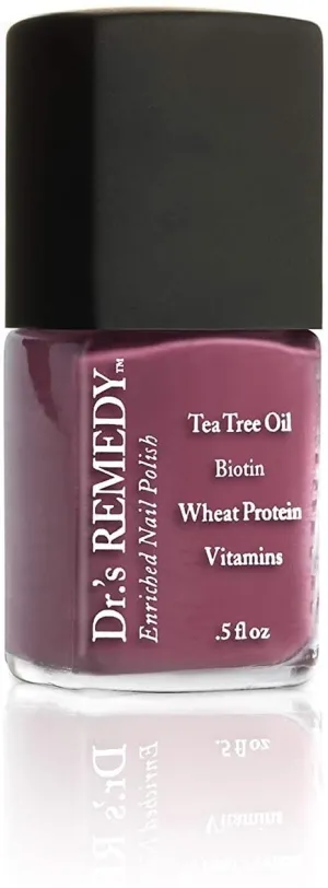 Dr’s Remedy Enriched Nail Polish: Non Toxic, All Natural, and Organic - Doctor Formulated: Strengthens, Restores, Heals, and Protects '24-Free' - BRAVE Berry