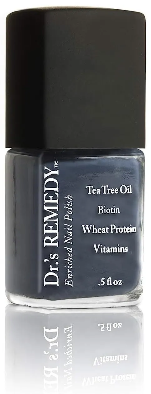 Dr’s Remedy Enriched Nail Polish: Non Toxic, All Natural, and Organic - Doctor Formulated: Strengthens, Restores, Heals, and Protects '24-Free' - DEVOTED Denim