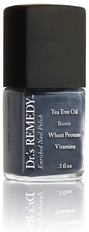 Dr’s Remedy Enriched Nail Polish: Non Toxic, All Natural, and Organic - Doctor Formulated: Strengthens, Restores, Heals, and Protects '24-Free' - DEVOTED Denim