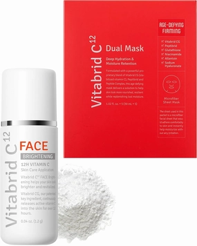 Dual Mask Korean Face Mask   C12 Vitamin C Boost Powder Bundle
