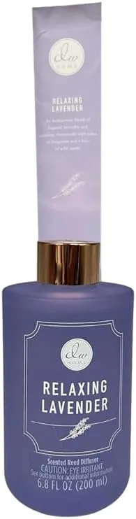 DW Home Relaxing Lavender Scented Reed Diffuser Bonus Size 6.8 Ounces