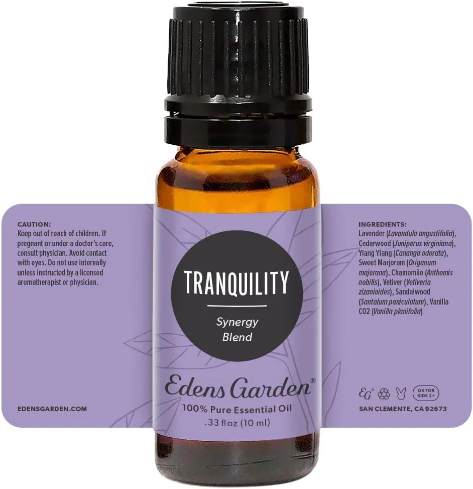 Edens Garden Tranquility Essential Oil Blend- 100% Pure Premium Grade, Undiluted, Natural, Therapeutic, Aromatherapy, The Best for Diffusing, Candle, Laundry, Humidifiers 10 ml (.33 fl oz)