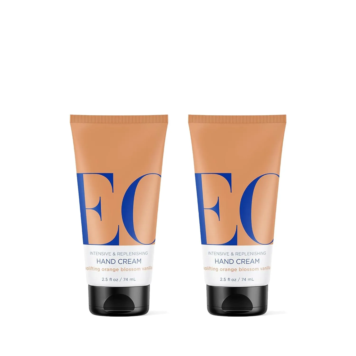 EO Hand Cream, 2.5 Ounce (Pack of 2), Orange Blossom and Vanilla, Organic Plant-Based, Moisturizer for Dry Skin