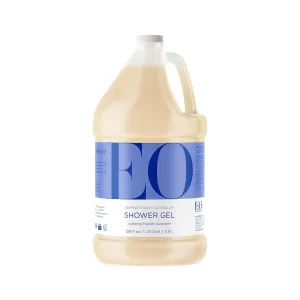 EO Shower Gel Body Wash Refill, 1 Gallon, French Lavender, Organic Plant-Based Skin Conditioning Cleanser with Pure Essentials Oils