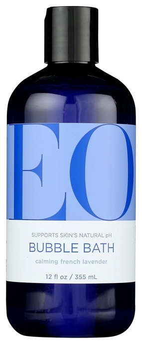 EO Be Relaxed French Lavender Scent Bubble Bath, Gluten Free, Non GMO, 12 Fluid Ounce (Pack of 1)