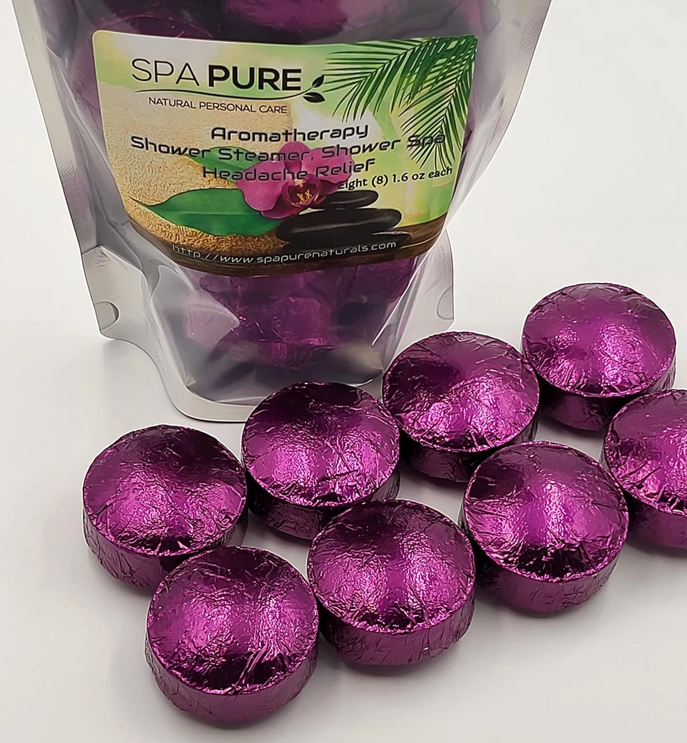 Eucalyptus & Lavender Aromatherapy: Shower Bombs USA Made with 100% Natural/Organic Essential Oils - Transform Your Shower (8 Count) Pack of 1