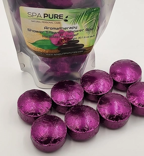 Eucalyptus & Lavender Aromatherapy: Shower Bombs USA Made with 100% Natural/Organic Essential Oils - Transform Your Shower (8 Count) Pack of 1
