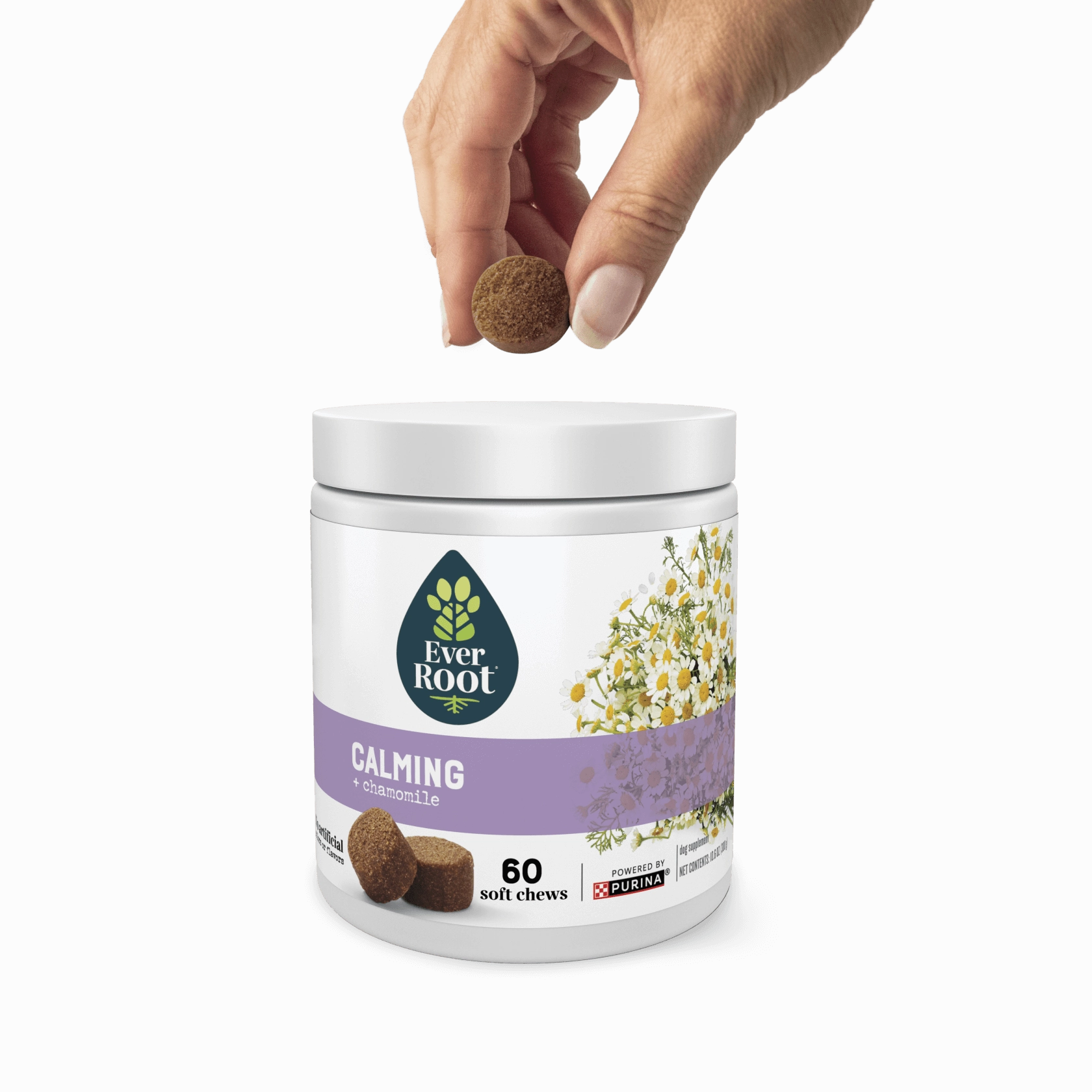 EverRoot Dog Supplements | Calming | Soft Chews, 60ct