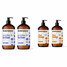 Everyone Nourishing Hand and Body Lotion & 3-in-1 Soap