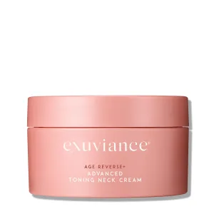 EXUVIANCE AGE REVERSE  Toning and Firming Neck Cream, Tightens Fine Lines and Wrinkles, Evens Tone, Anti-Aging Décolletage Moisturizer with Advanced Peptide Formula, Bakuchiol, Vitamin E, 4.4 oz