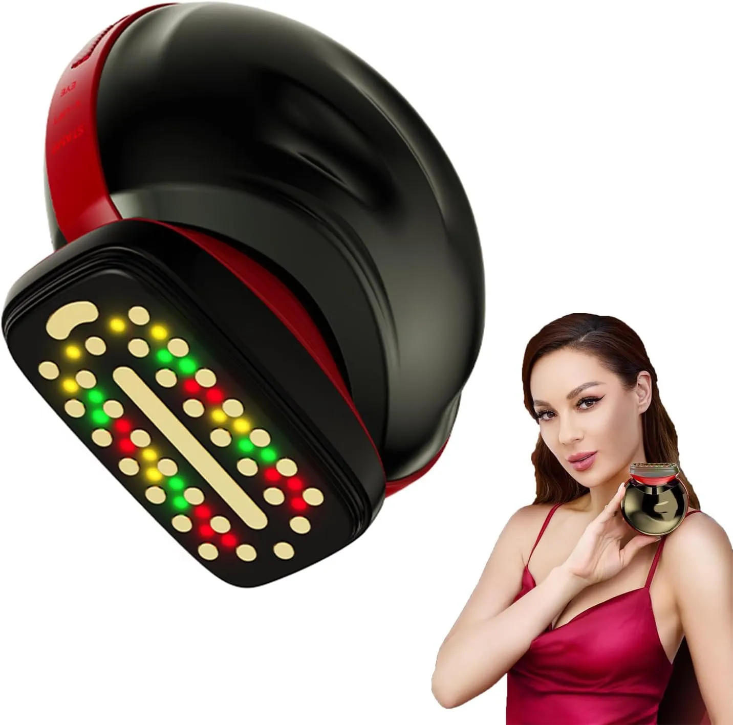 Face Massager with Light Therapy for Face, 3-in-1 Skin Tightening Device for Wrinkles, Home Use Face Lifting Device