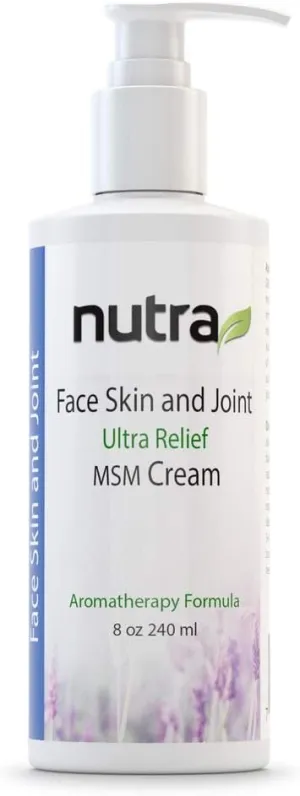 Face, Skin & Joint Ultra Relief Cream with Pump Nutra Health 8 oz Cream