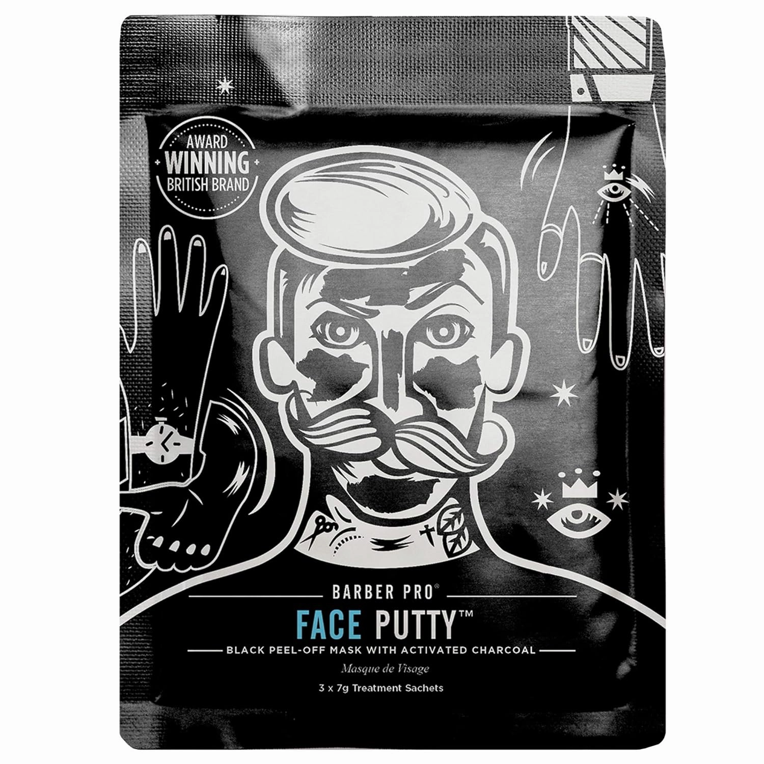 FACE PUTTY black peel-off mask with activated charcoal