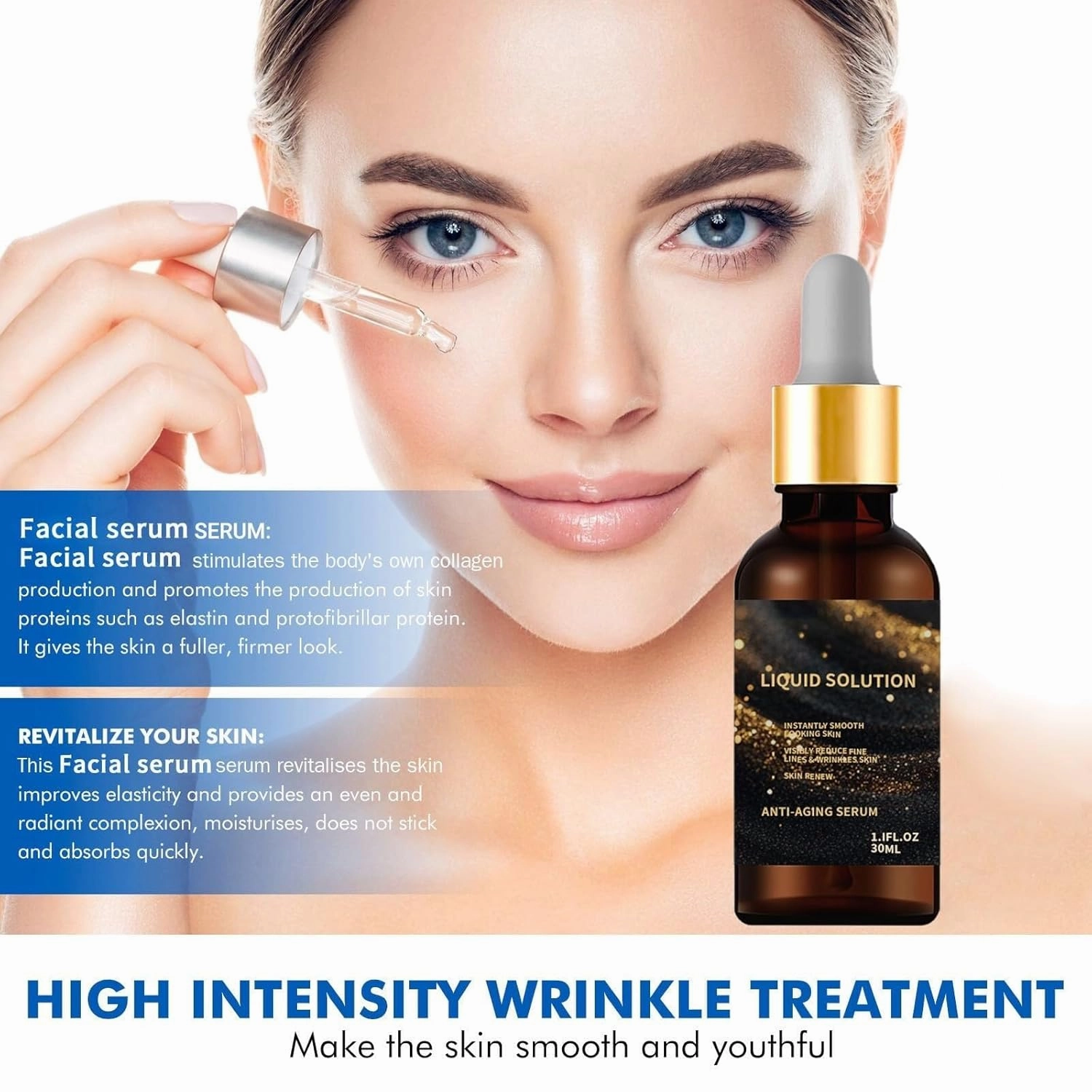 Face Serum for Wrinkles, Anti-Aging Firming Facial serum, Diminishes Fine Lines & Wrinkles for Youthful Glow(2 sets)
