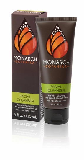 Facial Cleanser 4 oz | Moisturizing Face Wash with Cold-Pressed Milkweed Seed Oil | Deep Cleansing and Moisturizing | Omega 6,9,7 | No Animal Testing | Vegan