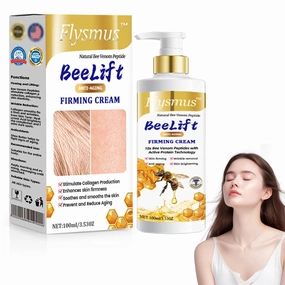 Firming Cream, Flysmus BeeLift Anti-Aging Firming Cream - 100ml, Bee Venom Peptide Firming Cream, 24-Hour Moisturizing Body Cream for all Skin Types (1PC)