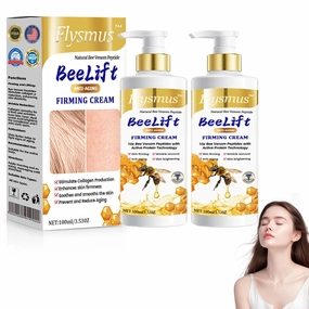 Firming Cream, Flysmus BeeLift Anti-Aging Firming Cream - 100ml, Bee Venom Peptide Firming Cream, 24-Hour Moisturizing Body Cream for all Skin Types (2PCS)