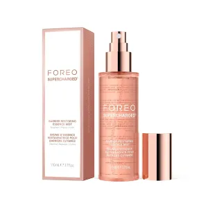 FOREO SUPERCHARGED Barrier Restoring Essence Mist, 3.7 fl oz - Collagen Boosting Spray Moisturiser - Collagen Peptides, Niacinamide, Centella Asiatica, Panthenol - Face Mist For All Skin Types