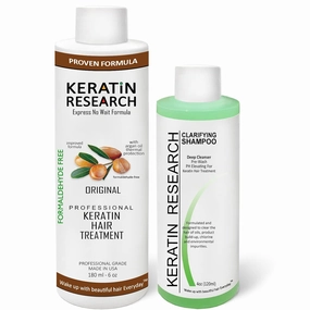 FORMALDEHYDE-FREE Brazilian Keratin Hair Treatment Salon Professional Results Complex Blowout with Argan Oil Amino Acids Fragrance Queratina Keratina Brasilera Tratamiento (180ML FF)