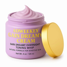 Gain Dreamy Cream Overnight Toning Whip | Anti-Aging, Firming, and Hydrating Night Cream for Smooth & Radiant Skin | With Aloe Vera, Retinol, and Hyaluronic Acid 4oz/120ml