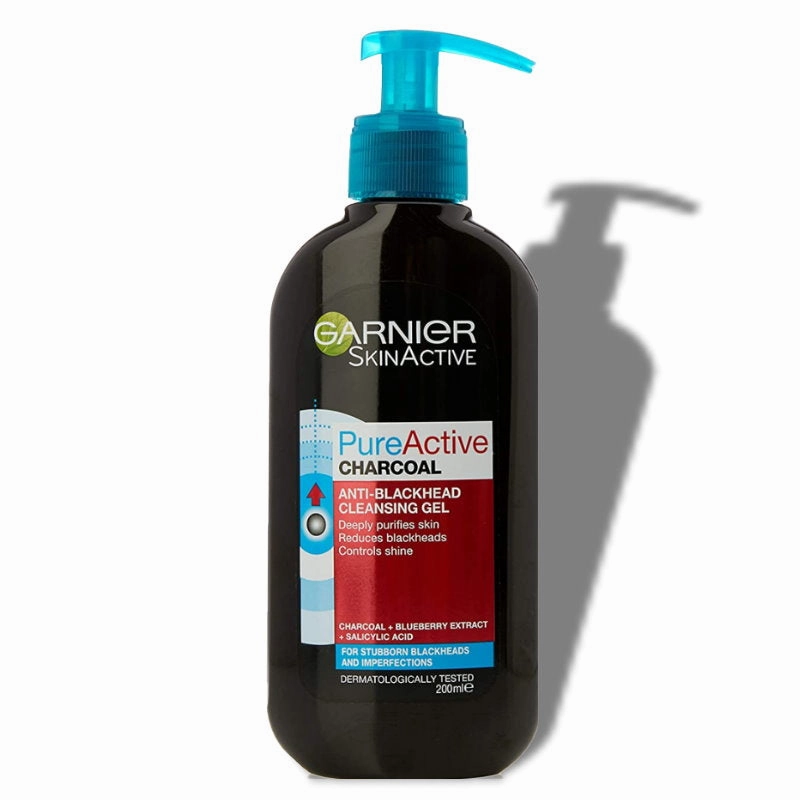 Garnier Pure Active Charcoal Anti Blackhead Cleansing Gel 200ml