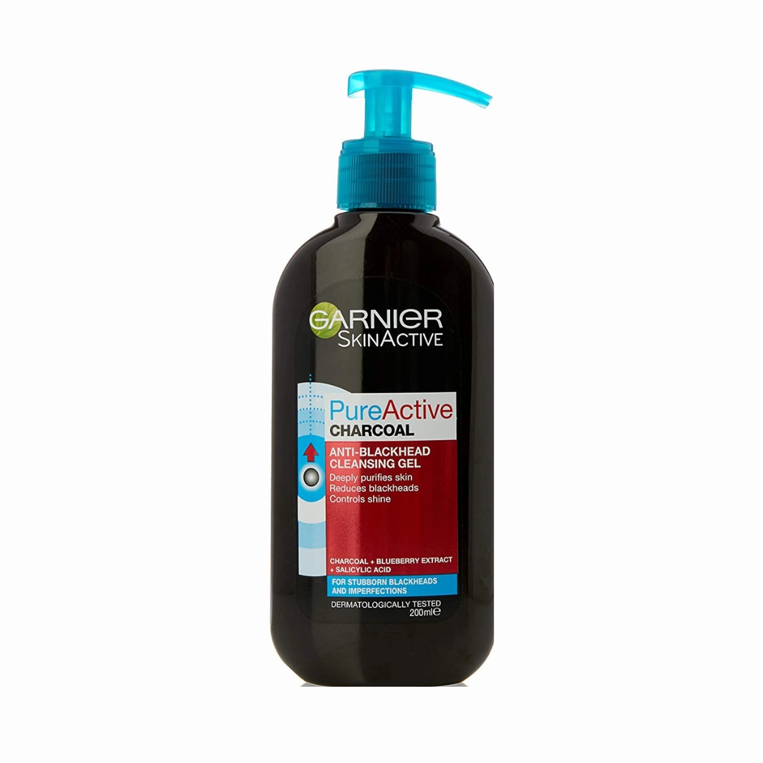 Garnier Pure Active Charcoal Anti Blackhead Cleansing Gel 200ml