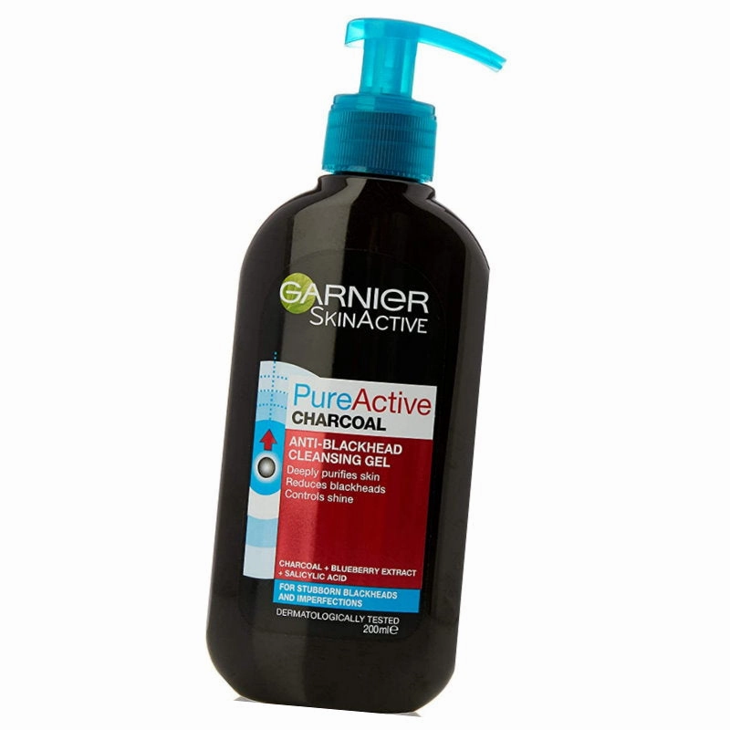 Garnier Pure Active Charcoal Anti Blackhead Cleansing Gel 200ml