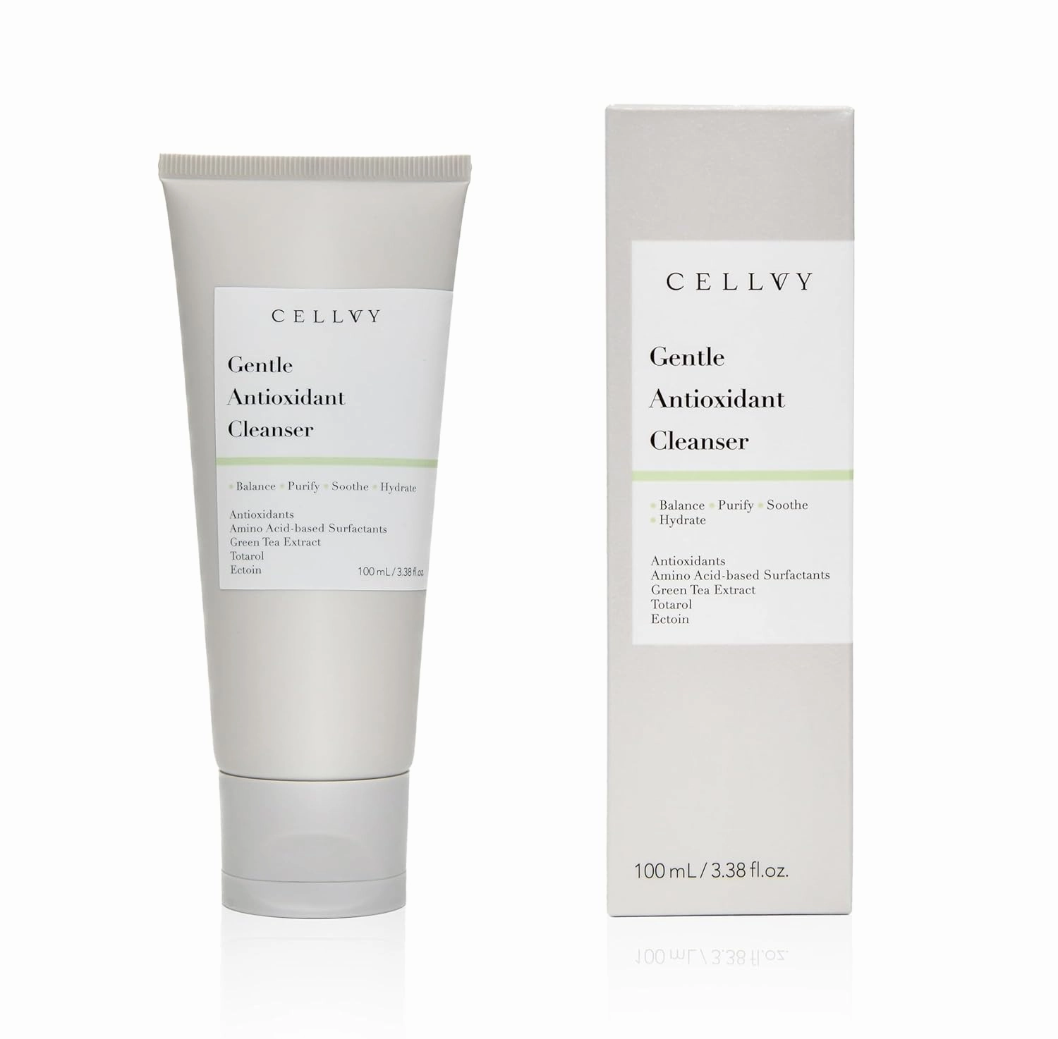 Gentle Antioxidant Cleanser, Daily Anti-Aging Hydrating Korean Taiwanese Face Wash, Nourishing, Balancing, and Removes Impurities, Formulated w/Antioxidants & Green Tea Extract