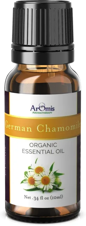 German Chamomile (Green) Essential Oil - 100% Pure Therapeutic Grade - 10ml (.34 Fl Oz), Undiluted, Premium, Oils Perfect for Aromatherapy Diffuser